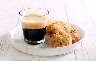 Cranberry and chocolate chip oatmeal cookies