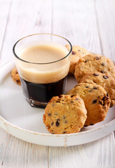 Cranberry and chocolate chip oatmeal cookies