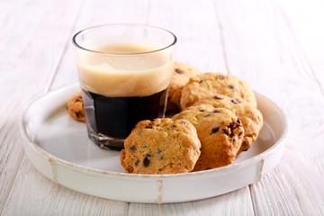 Cranberry and chocolate chip oatmeal cookies
