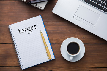 target text on notepad