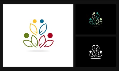 human leaf health logo
