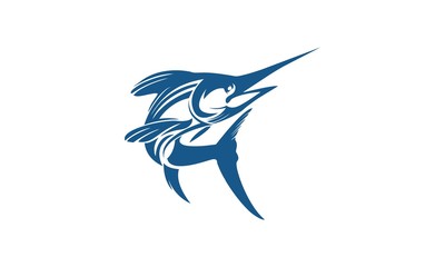 marlin fish Logo design inspiration