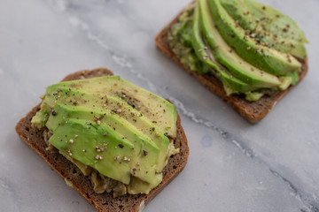 healthy avocado bread