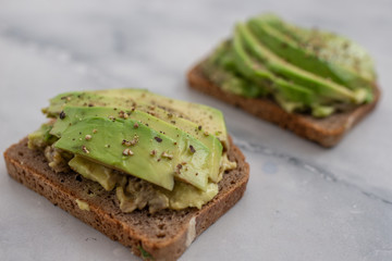 healthy avocado bread
