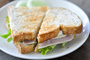 ham and cheese sandwich