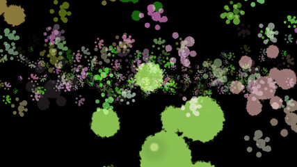 Background with paint. Divorces and drops. Periwinkles.