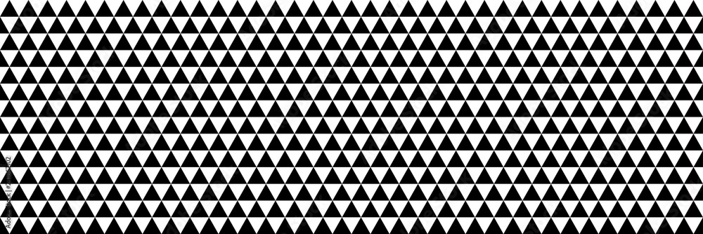 Poster horizontal black and white triangle design for pattern and background,vector illustration