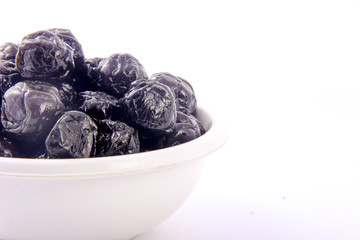 dry Bilberry in bowl