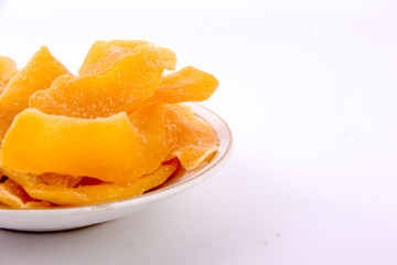 dry mango in bowl