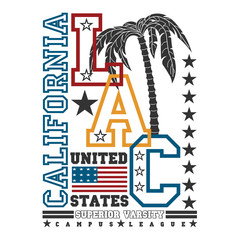 Los Angeles t-shirt, California graphic, sport