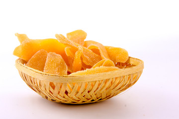 dry mango in bowl