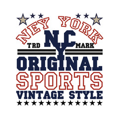 New York typography, t-shirt  brooklyn, vintage graphic