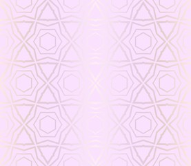 Vector Ornamental Seamless Pattern With Abstract Floral And Leave Style. Paper For Scrapbook. Gradient color