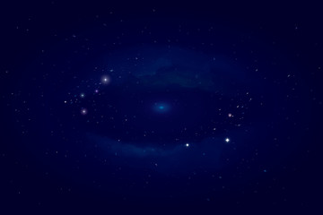 Milky way galaxy. Vector background