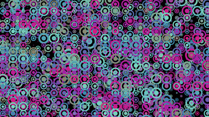 Background of multi-colored circles. Abstract background pattern.