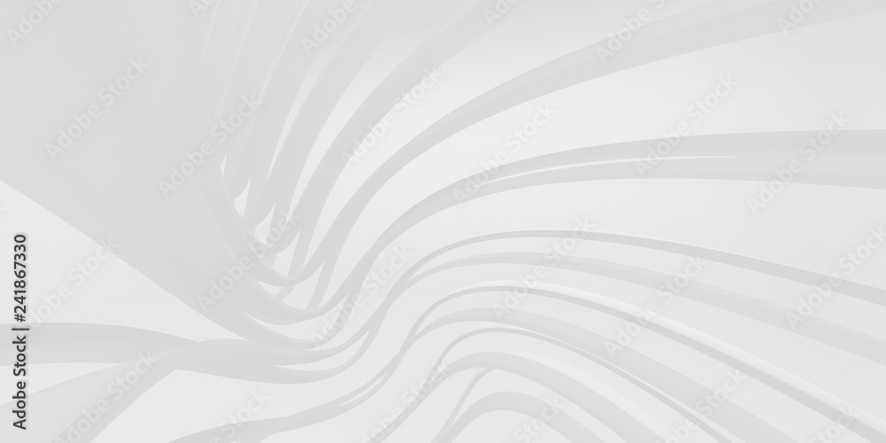 Poster abstract of white architectural space ,perspective of future design building. 3d rendering