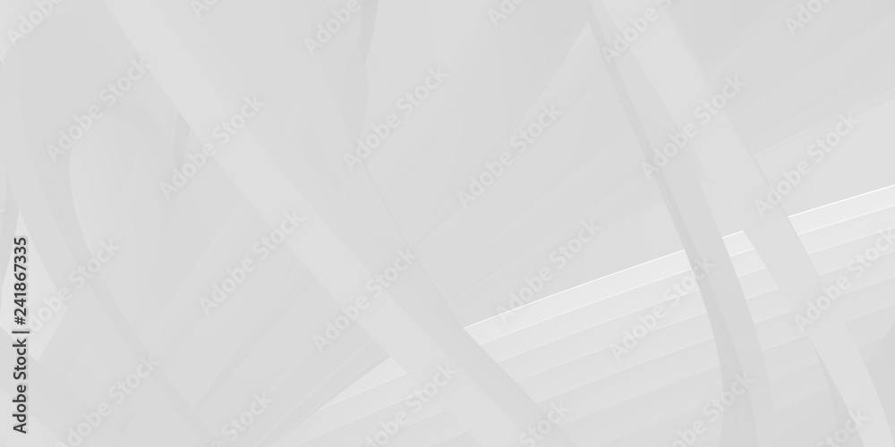 Poster Abstract of white architectural space ,Perspective of future design building. 3D rendering