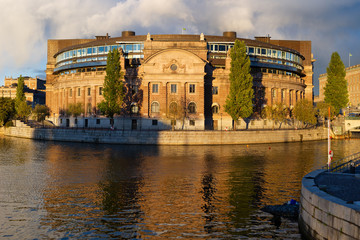 Fototapeta premium Parliament House in Stockholm, Sweden