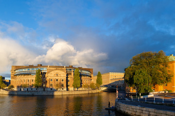 Fototapeta premium Parliament House in Stockholm, Sweden
