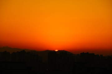 오늘 하루의 마지막 일몰