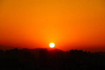 오늘 하루의 마지막 일몰