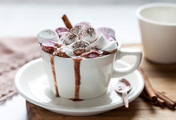 hot chocolate with marshmallows