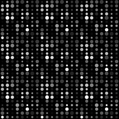 Seamless abstract pattern background with a variety of colored circles.