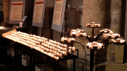 candles in a church