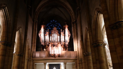 interior of catholic church