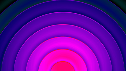 Background with circles in a paper style. With a variety of colors.