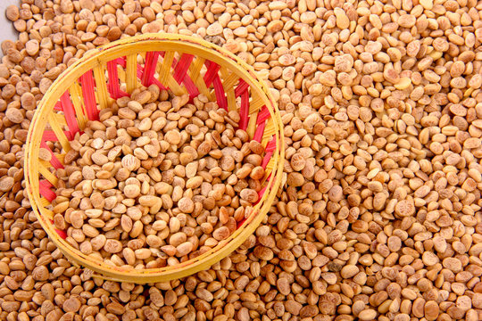 chironji nuts in bowl