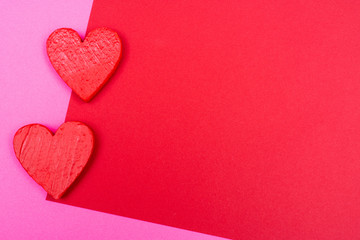Two red hearts