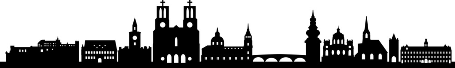 Naklejka premium Panoramę Salzburga