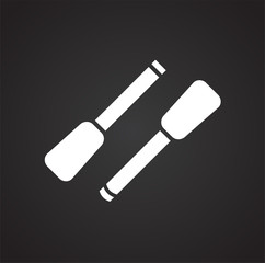 Tool icon on black background for graphic and web design, Modern simple vector sign. Internet concept. Trendy symbol for website design web button or mobile app