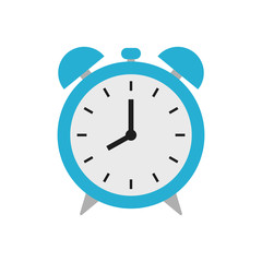 Alarm clock colored vector icon