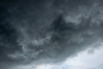 Obraz premium Nuvens negras chuva tempestade