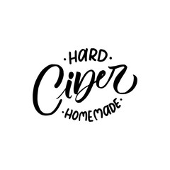 Cards for the season of cider with a beautiful apple branch, can be used as a menu cover, label, vector illustration