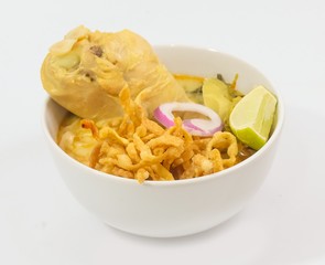 Thai Northern Curried and Coconut Milk Noodle Soup