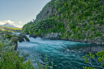 Fototapeta na wymiar Petrohué Falls