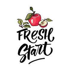 Cards for the season of cider with a beautiful apple branch, can be used as a menu cover, label, vector illustration