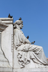 Naklejka premium Angel statue in Lisbon, Portugal