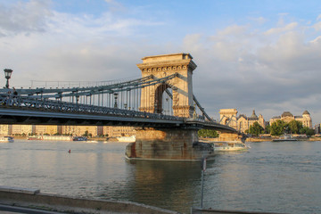Fototapeta na wymiar Chain bridge Budapest, Hungary