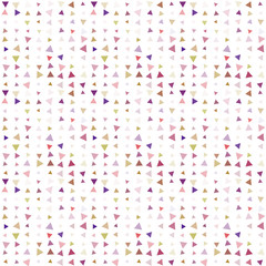 Abstract seamless pattern background with multi-colored varied triangles.