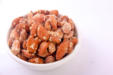 Honey almond in bowl
