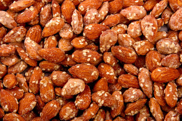 Honey almond in bowl
