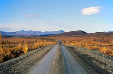 Wandaufkleber Dempster Highway, Yukon, Nordwestterritorien, Kanada © Reinhard Tiburzy