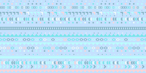 Tribal etnic surface seamless pattern design. Geomtric gradient background