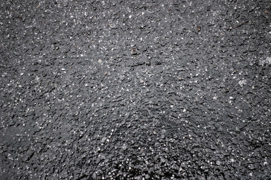 Wet asphalt pavement surface texture