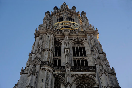 Antwerp, Belgium, city, November 18, 2018 10:30: illustrative editorial photograph
of the historical section of Antwerp, Belgium