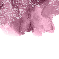 beautiful pink watercolor background